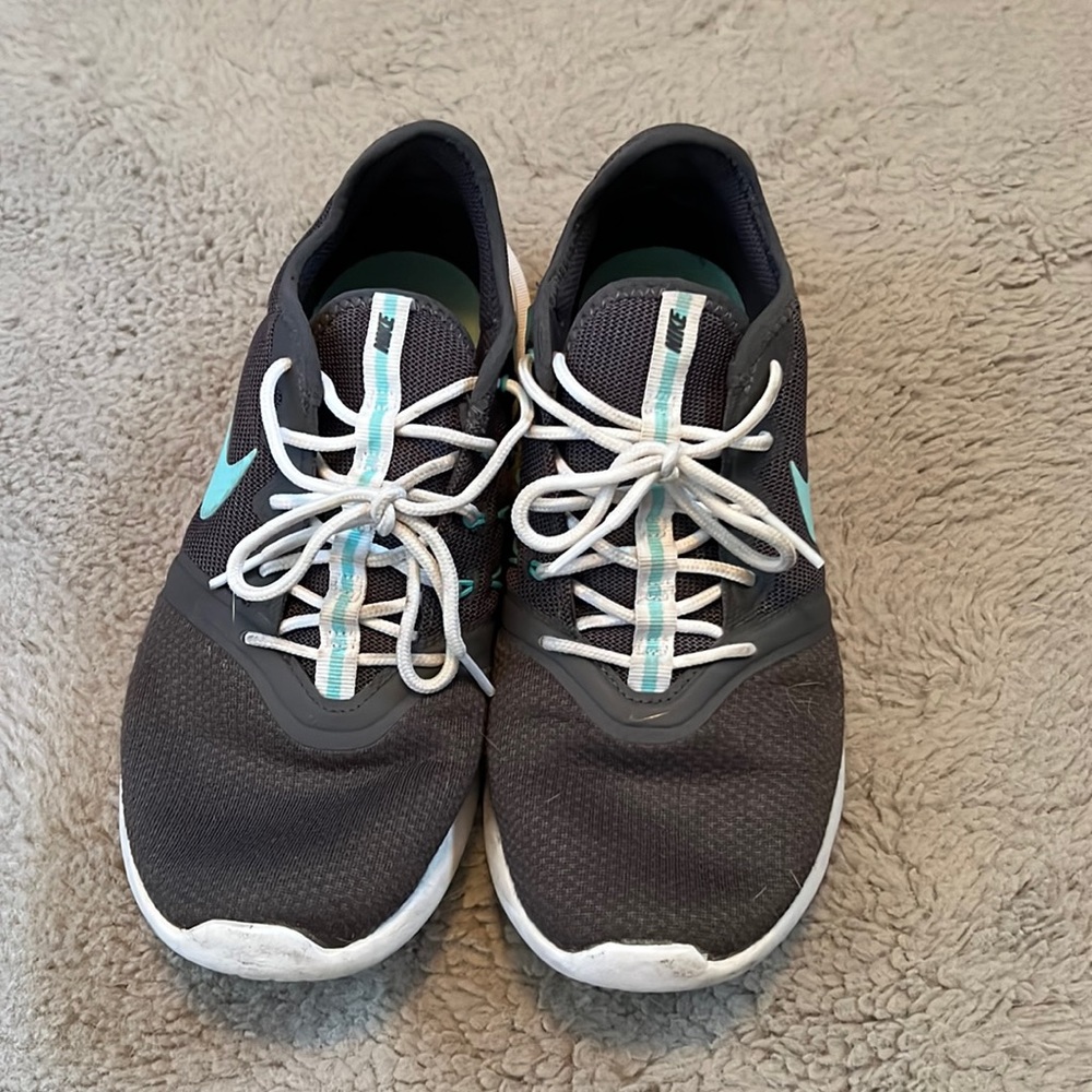 Grey and Teal Nikes